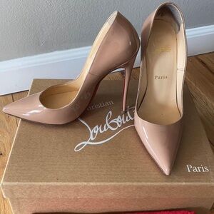 Christian Louboutin Nude Patent Leather Heels